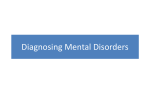 Diagnosing Mental Disorders