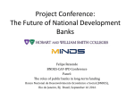 Project Conference: The Future of National Development Banks