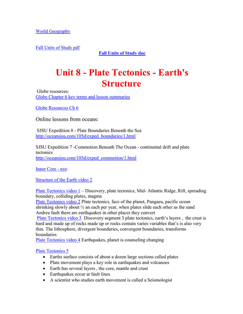 World Geography San Diego Unified School District