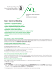 Heavy Menstrual Bleeding