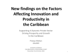 New findings on the Factors affecting Innovation and Productivity in