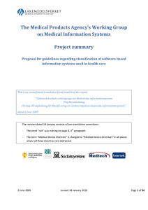 Medical Information Systems Report
