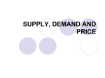 supply, demand and price