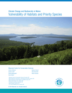 Vulnerability of Habitats and Priority Species