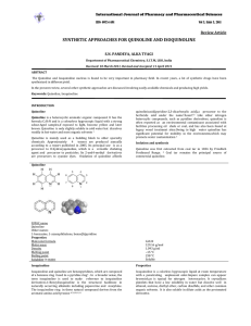 synthetic approaches for quinoline and isoquinoline