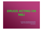 DRUGS ACTING ON NMJ NMJ