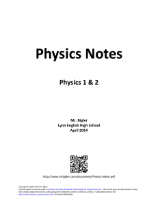 Physics Notes - Myreaders.info