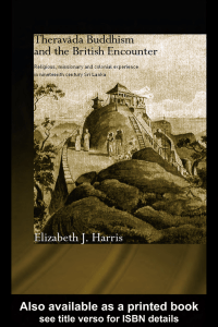 Theravada Buddhism And The British Encounter