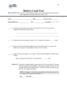 Battery Load Test