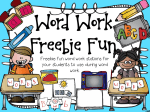 Freebie fun word work stations for your students to use during word