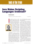 Java Makes Scripting Languages Irrelevant?