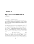 Chapter 4 The complex exponential in science