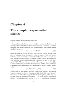 Chapter 4 The complex exponential in science