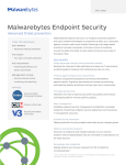 DATASHEET Malwarebytes Endpoint Security