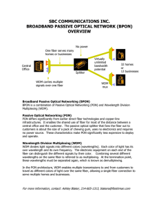 Broadband Passive Optical Networking (BPON)