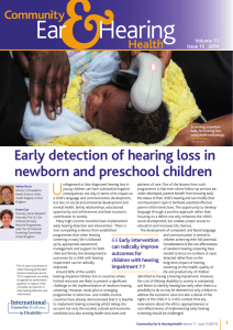 Early detection of hearing loss in newborn and