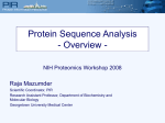 Protein sequence analysis - Protein Information Resource