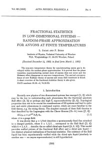 FRACTIONAL STATISTICS IN LOW