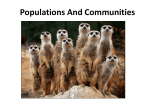 Populations And Communities