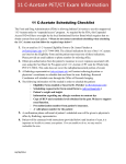 11 C-Acetate Scheduling Checklist - Indiana Institute for Biomedical