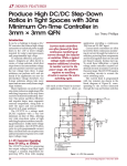 Produce High DC/DC Step-Down Ratios in Tight Spaces with 30ns