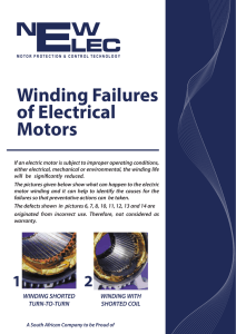 Winding Failures of Electrical Motors
