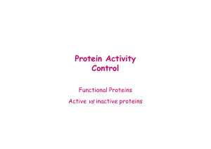 Protein Activity Control