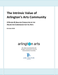 The Intrinsic Value of Arlington`s Arts Community