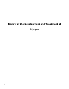 Review of the Development and Treatment of Myopia