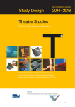 Theatre Studies Victorian Certificate of Education Study Design