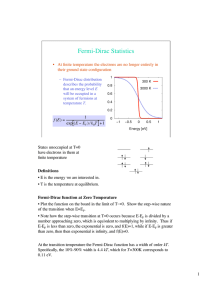 Fermi-Dirac Statistics