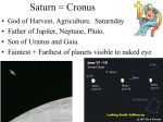 Saturn = Cronus