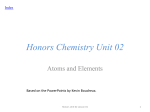 Honors Chemistry Unit 02