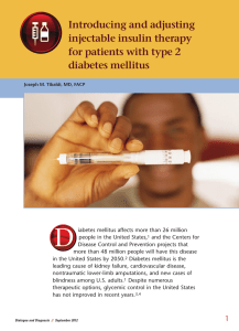 Introducing and adjusting injectable insulin therapy for patients with