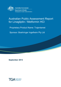 AusPAR: Metformin HCI / Linagliptin