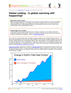 Global cooling - Is global warming still happening?