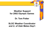 Weather Impact on the Olympic Winter Games