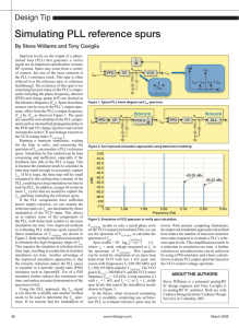 Simulating PLL reference spurs