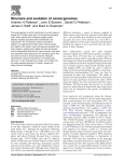 Structure and evolution of cereal genomes