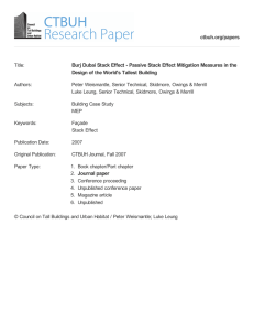 Burj Dubai Stack Effect - Passive Stack Effect Mitigation