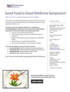 Good Food is Good Medicine Symposium