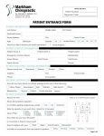 Patient Entrance Form - Markham Chiropractic