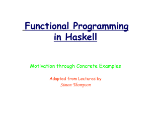 Functional Programming in Haskell
