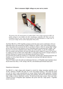 How to measure hight voltage on your survey meter