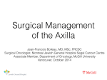 Surgical Management of the axilla 2