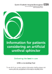 Information for patients considering an artificial urethral sphincter