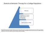 Dialectical Behavior Therapy for a College Population
