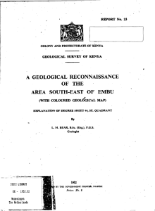 a geological reconnaissance of the - Library