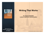 Writing That Works - California State University, Fullerton