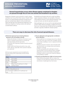 Disease Prevention: Aerosol Transmission